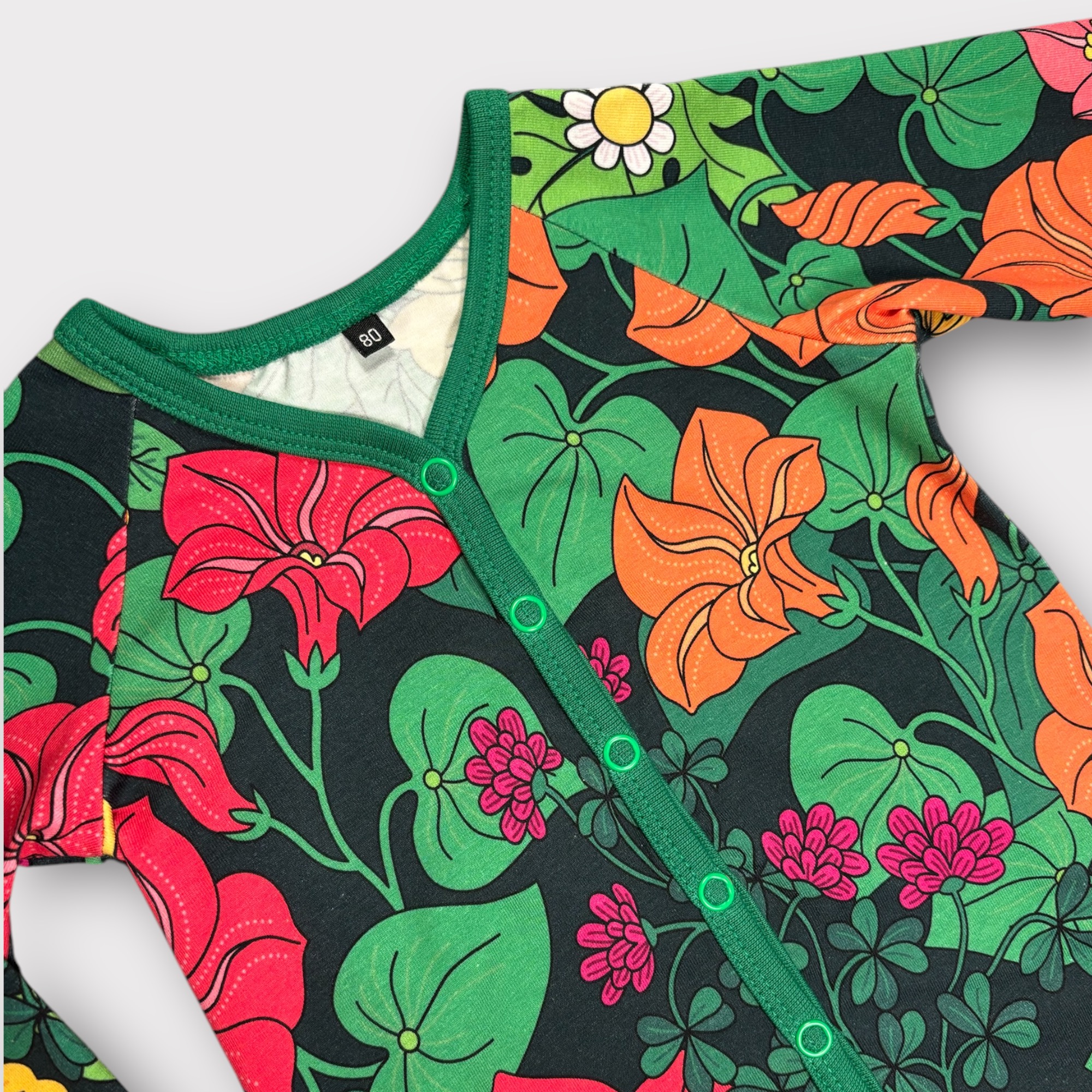 Babydress ”Felicity” grön stl. 80