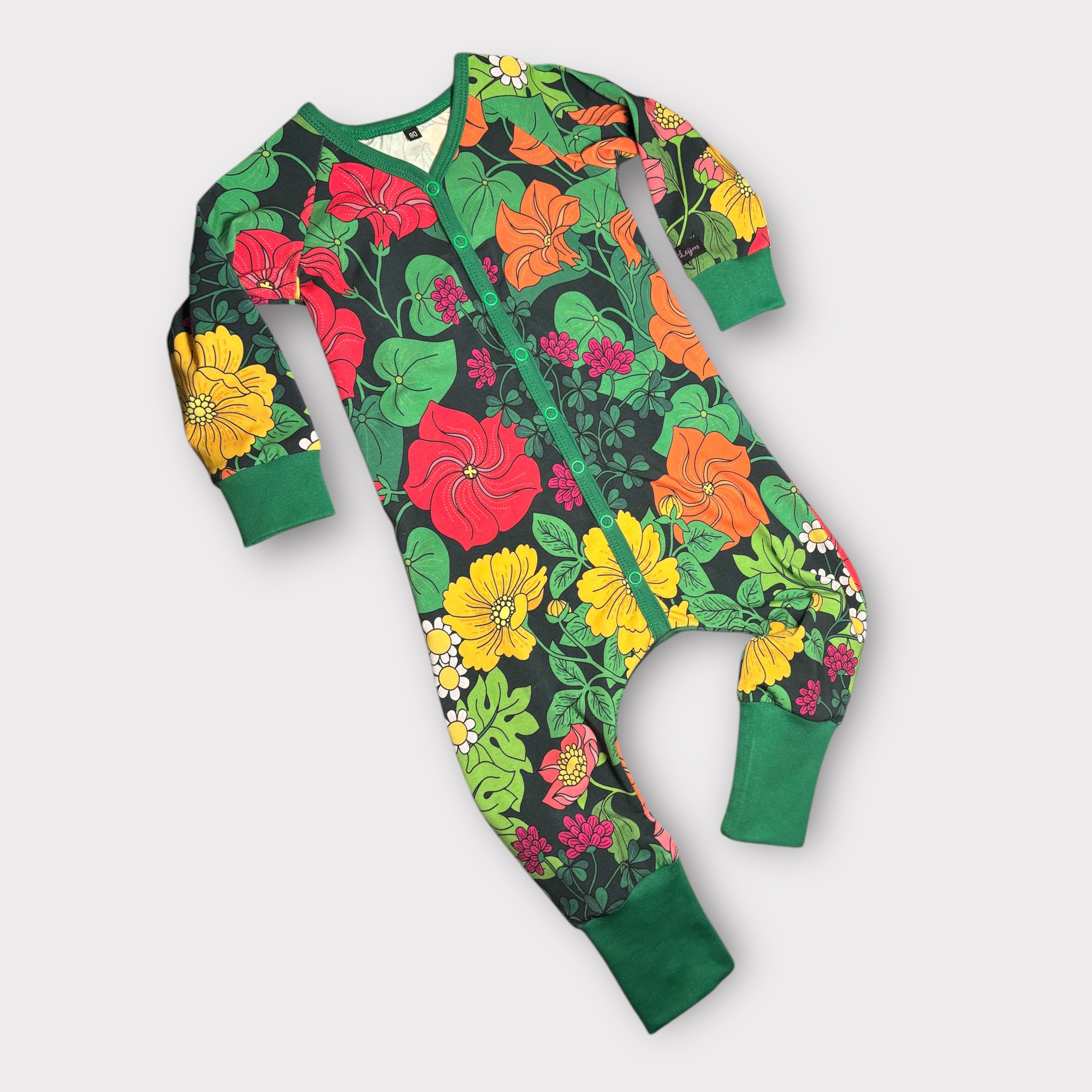 Babydress ”Felicity” grön stl. 80