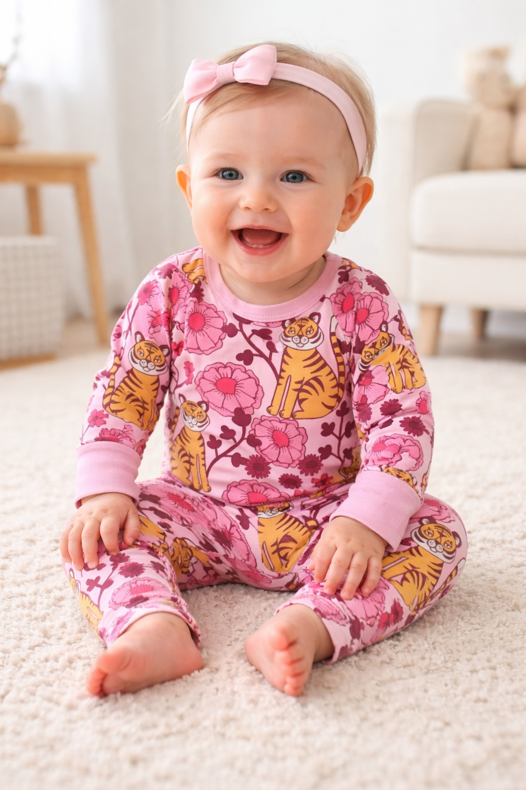 Body ”Retro tiger” rosa stl.92