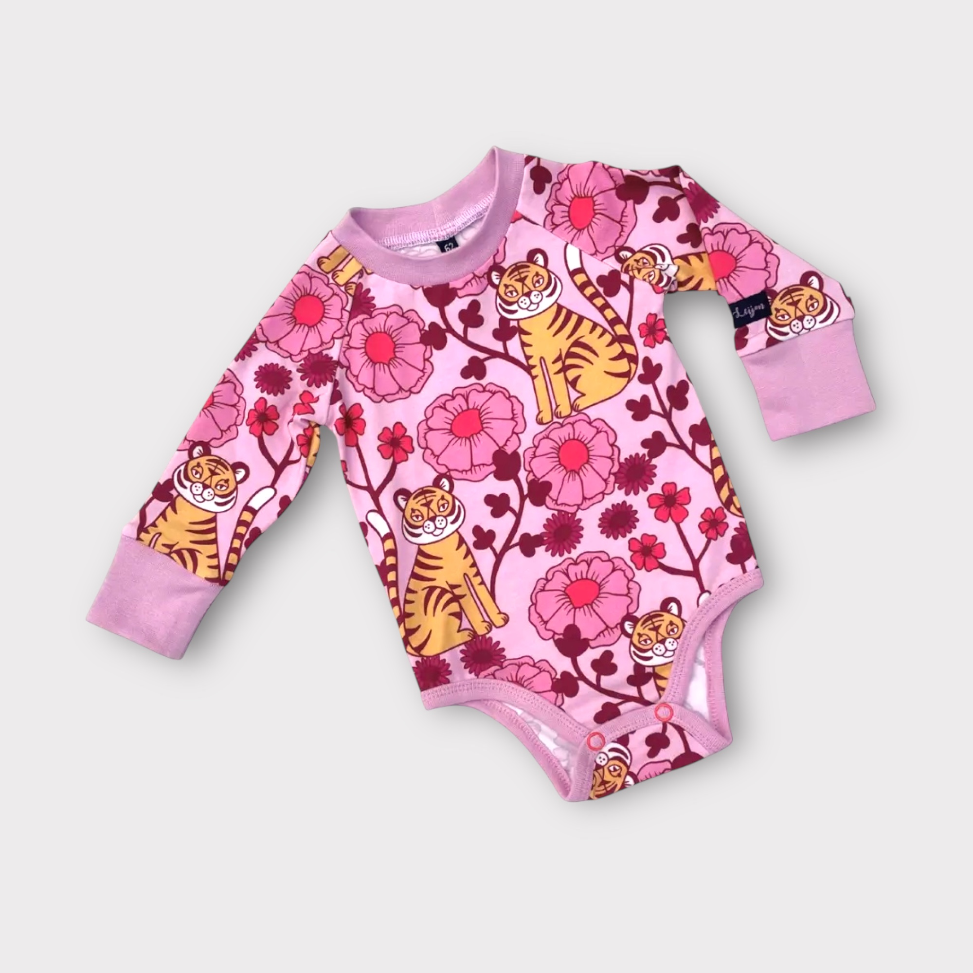 Body ”Retro tiger” rosa stl.92