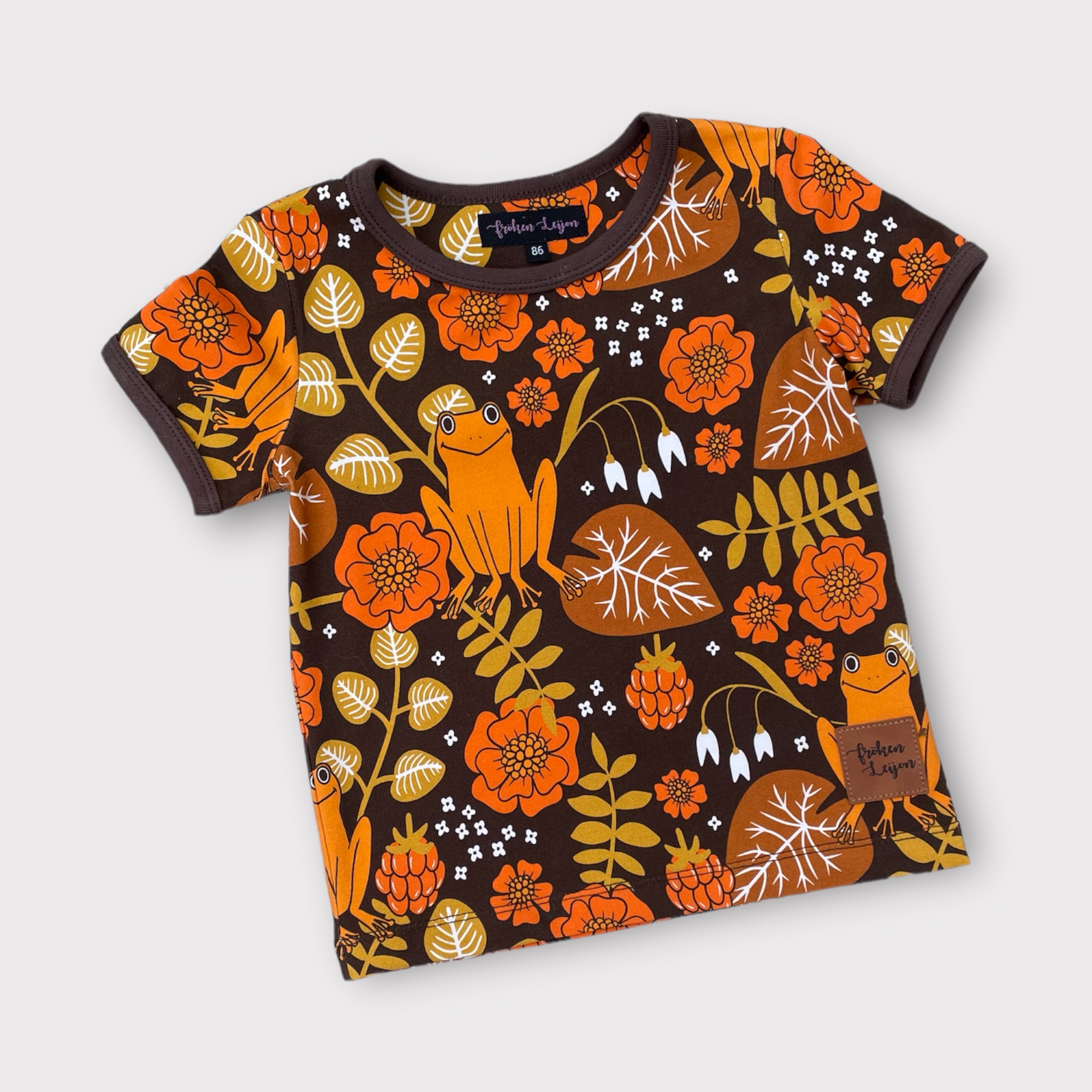T-shirt ”Små grodorna" brun