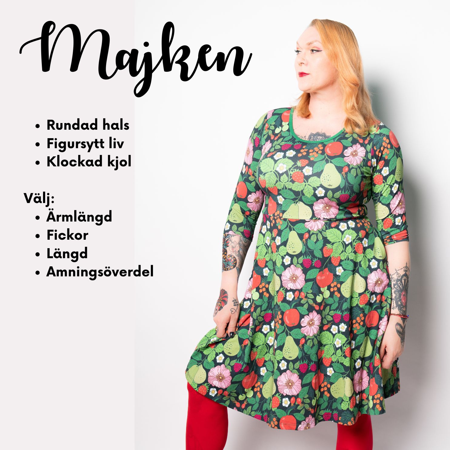 Rosie turkos klänning - Egen design - 3