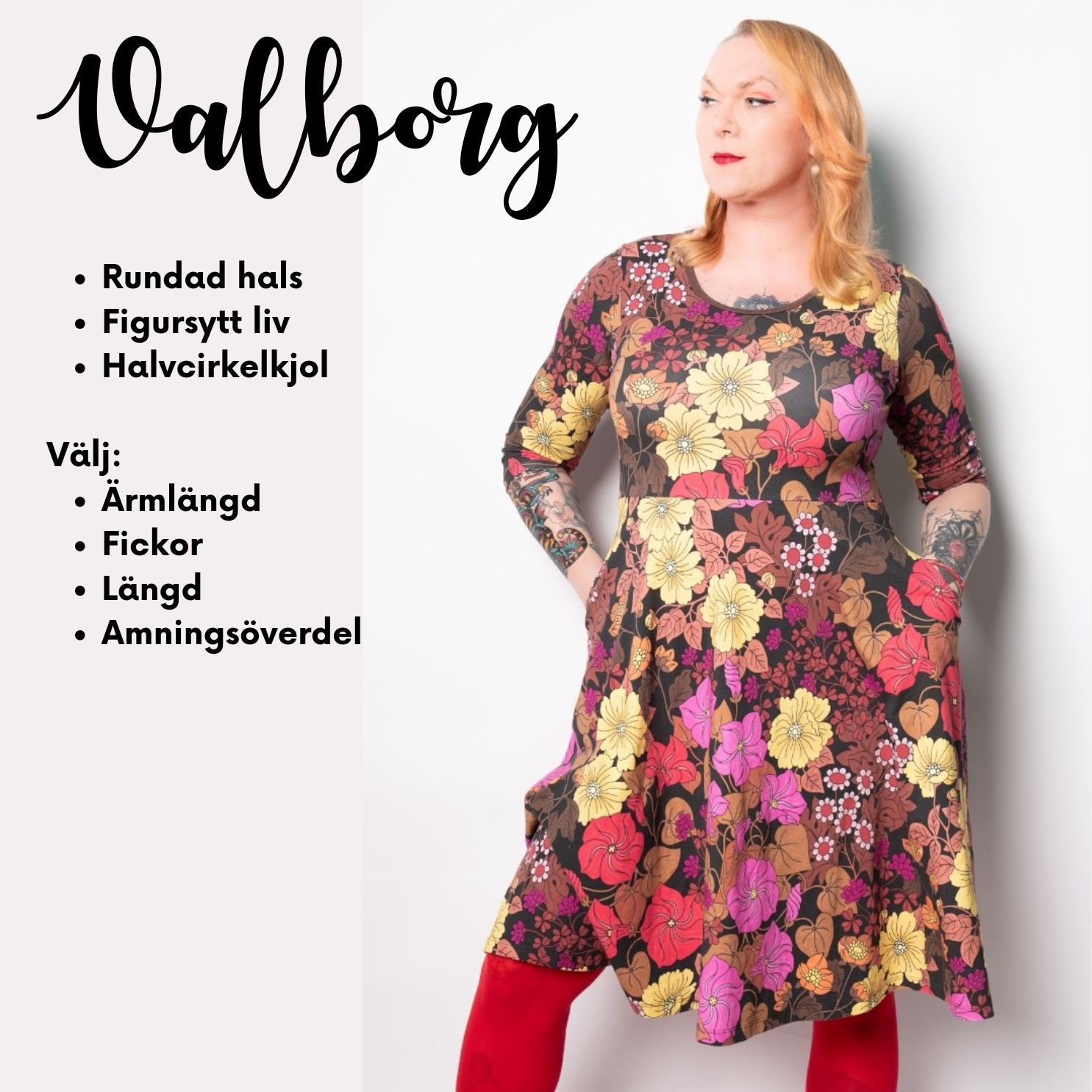Rosie turkos klänning - Egen design - 4