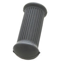 RUBBER FOOTREST, PILLION ROUND W/SQUARE HOLE NO LOGO
