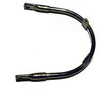 MUDGUARD FRONT STAY, 1964-70 CENTER 2 TAB CHROME