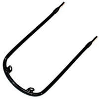MUDGUARD FRONT STAY, 1969-74 BOTTOM 2 TAB BLACK