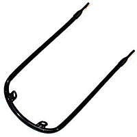 MUDGUARD FRONT STAY, 1969-74 BOTTOM 2 TAB BLACK