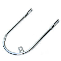 MUDGUARD FRONT STAY, 1973-83 CENTER 2 TAB CHROME