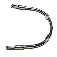 MUDGUARD FRONT STAY, 1973-74 CENTER 2 TAB CHROME