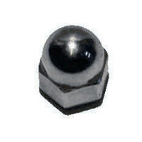 DOMED NUT, CEI 3/8 26TPI ROCKER SPINDLE -1968 CHROME