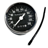 SPEEDOMETER, VEGLIA BLACK FACE KM/H 15-12 PATTERN