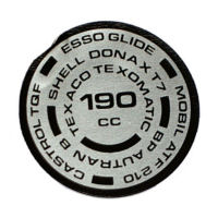 FORK TOP NUT, DECAL OIL 190 CC