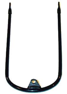MUDGUARD FRONT STAY, 1966-68 BOTTOM 1 TAB BLACK