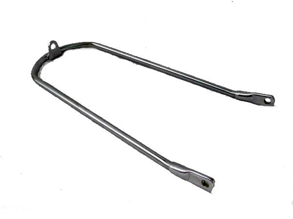 MUDGUARD FRONT STAY, 1973-76 BOTTOM 1 TAB CHROME