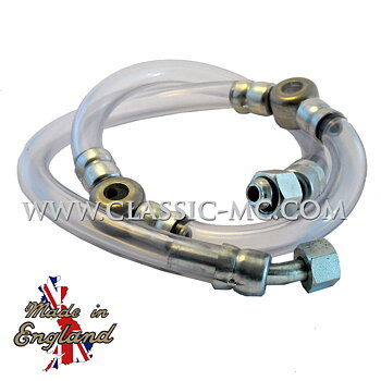 FUEL LINE ASSY, TWIN CARB 650 68-70