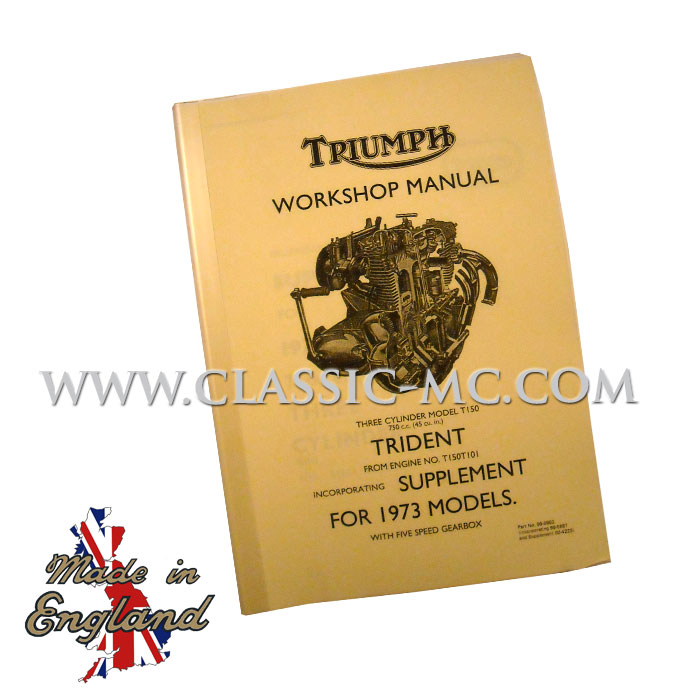 WORKSHOP MANUAL, TRIDENT + SUPPLEMENT