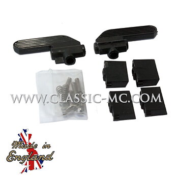 HANDLEBAR SWITCH, LUCAS 1973- BLK/BLK REPAIR KIT