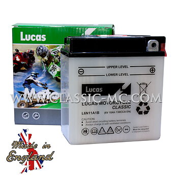 BATTERY 6V 10AH LUCAS