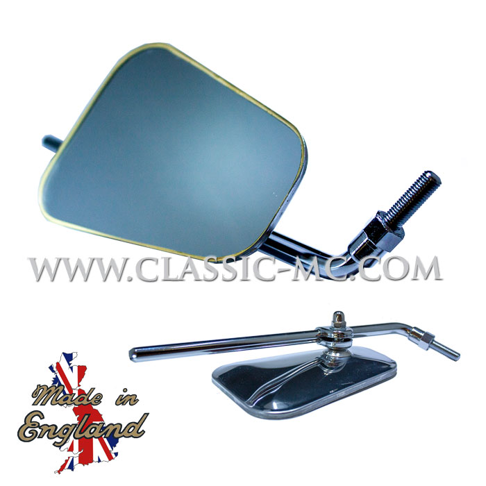 MIRROR, SQUARE CHROME 8 MM TAP