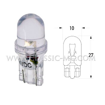 BULB T10 2,1X9,5D, 12V 2,1W