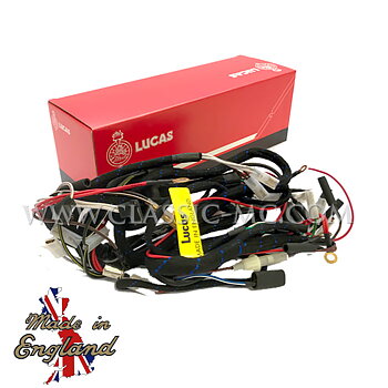 HARNESS MAIN, T100/T110/T120 1955-59 BRAIDED