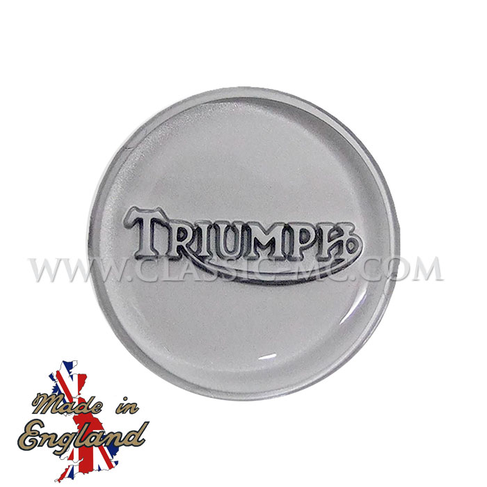 BADGE, PETROL TANK SILVER/ SILVER T140V