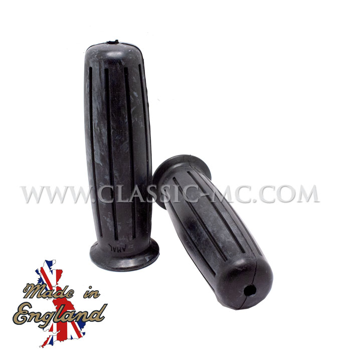 7/8" HANDLEBAR SET, AMAL 366 BLACK
