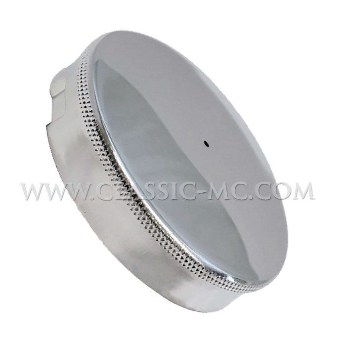 PETROL TANK, CAP 2 1/2" DOMED REPLICA