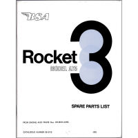 SPARE PARTS LIST, BSA ROCKET 3