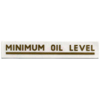 DECAL, MINIMUM OIL LEVEL GOLD (65 MM)