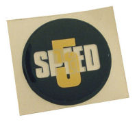 DECAL, 5 SPEED WHITE