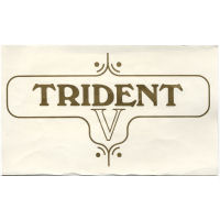 DECAL, TRIDENT V GOLD (200 MM)