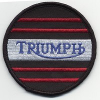 SEW ON BADGE TRIUMPH ROUND