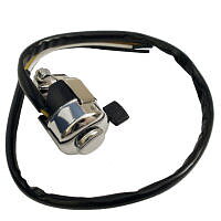 HANDLEBAR SWITCH, MILLER STYLE HORN PUSH/DIP CHROME