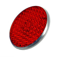 REFLECTOR, RED W/CHROME BEZEL
