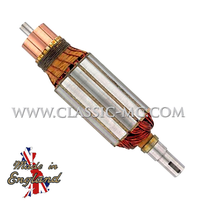 DYNAMO ARMATURE 12V TWIN. 178MM UNTHREADED SHAFT