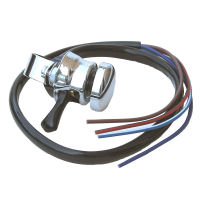 HANDLEBAR SWITCH, LUCAS STYLE HORN PUSH/DIP CLAMP BLACK