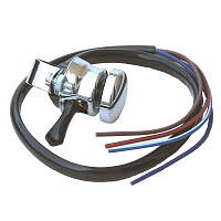 HANDLEBAR SWITCH, LUCAS STYLE HORN PUSH/DIP CLAMP BLACK
