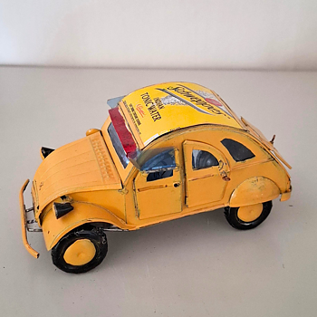 Plåtbil - Renault - 2CV- Schweppes Indian Tonicwater - Fairtrade