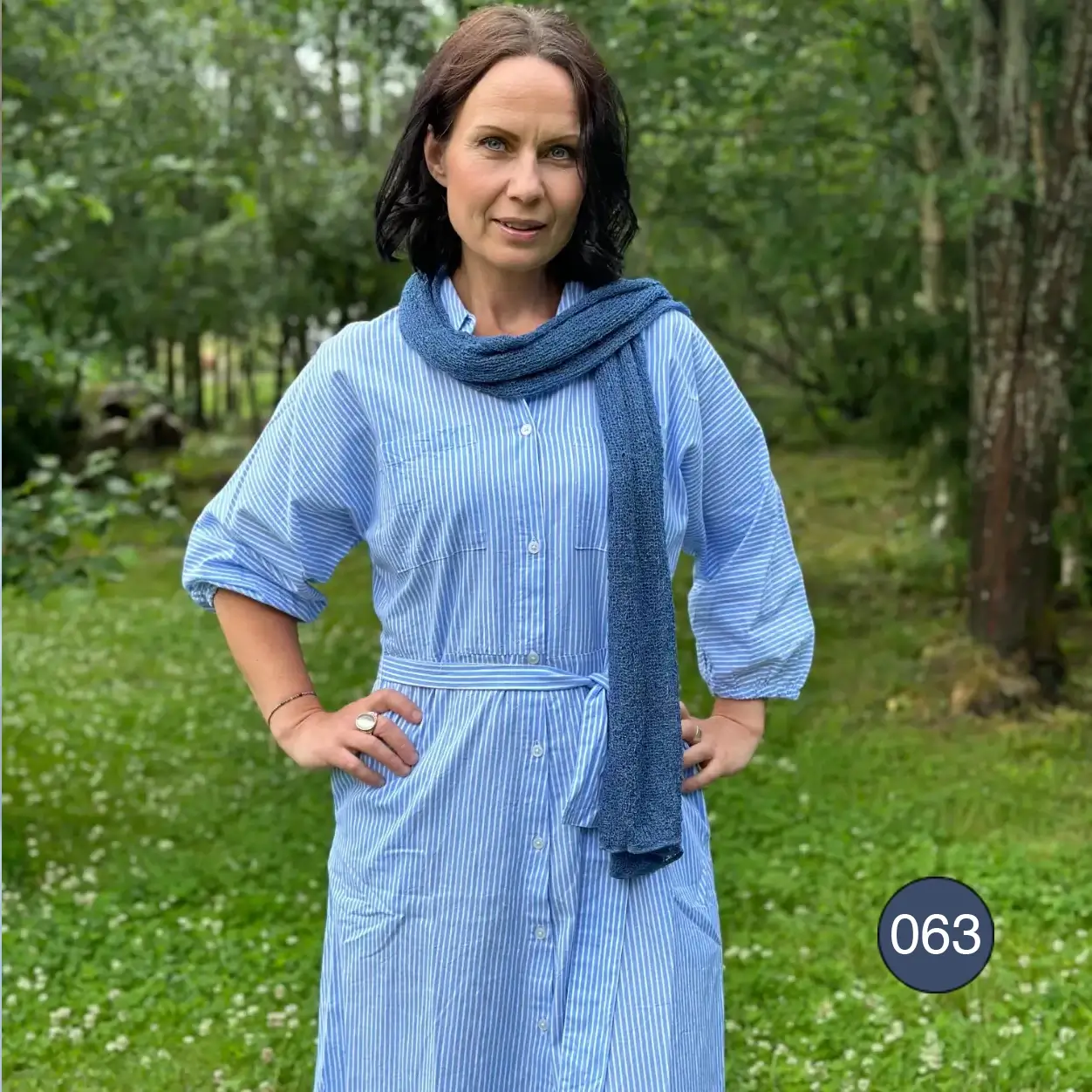 Ulla Jacobsson - Sjal  - Almira -Azalearöd - 3