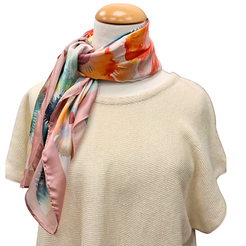 Viskos scarf -   Tuff blomsterdröm