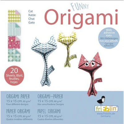 Funny Origami - Svår - Katter 15x15