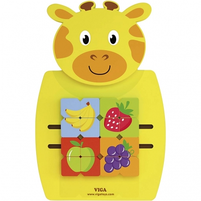 VIGA aktivitetstavla, Giraff, stl. 36x55x3,5 cm, 1 st.