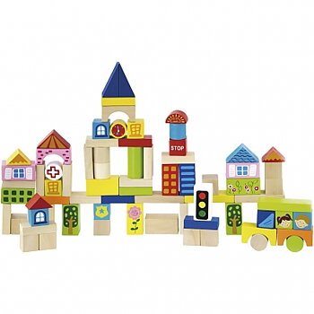 VIGA träklossar, Stad, stl. 3 cm, 