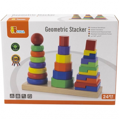 VIGA geometriskt stapeltorn, stl. 28x21x9 cm, 1 set
