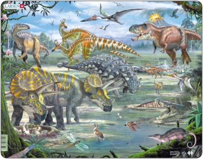 Pussel - Dinosaurierna & vulkanen