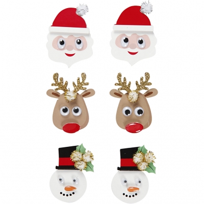3D Stickers- roliga julfigurer