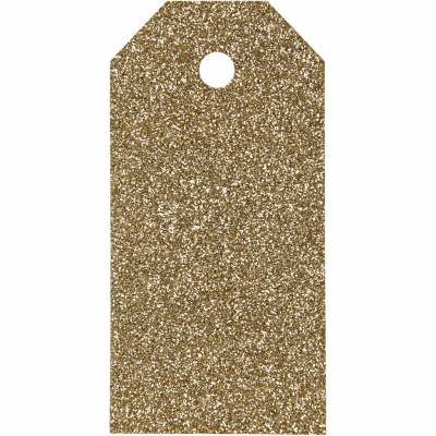 Manillamärken, guld med glitter