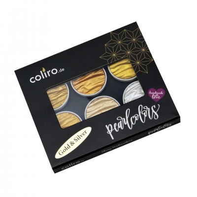 Coliro Pearl Color Set 6 färger "Gold & Silver"