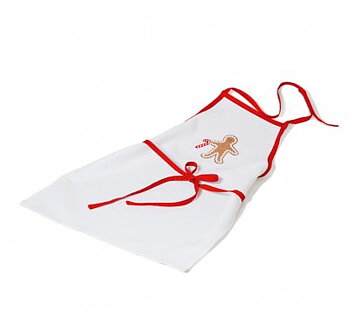 Julförkläde med pepparkaksmotiv